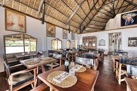 Seafood dish and ocean view